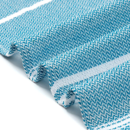 Cotton Striped  Turkish Sports Bath Towel with Tassels Travel Gym Camping Sauna Beach Pool Blanket Absorbent Easy Care