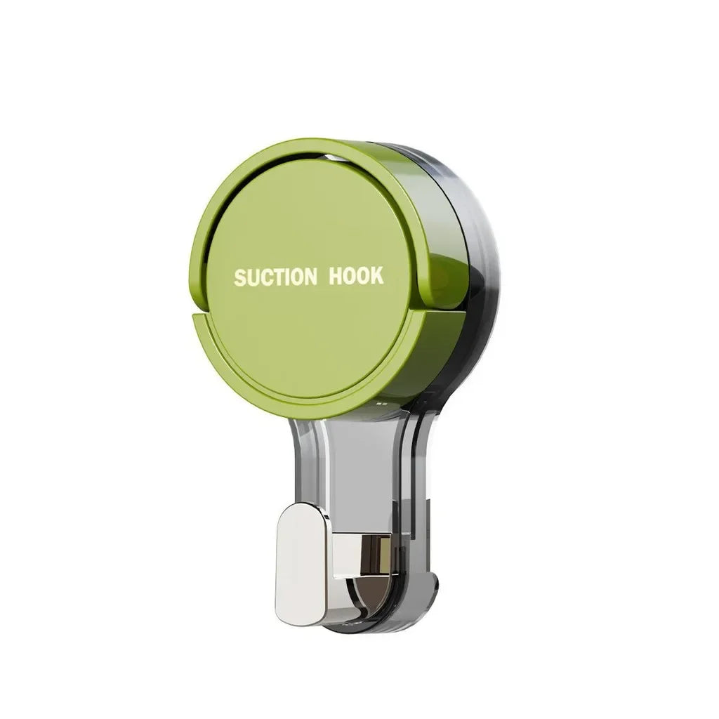 Wall Mounted Vacuum Suction Cup Hook No-Drilling Key Towel Hanger Hook for Bathroom Kitchen Removable Storage Hook