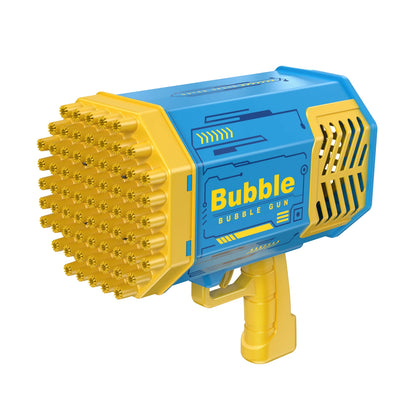 Bubble Gun Bazooka Machine Without Solution - 69 Holes Blaster for Kids Outdoor Summer Toy, Party Favors - Bubble Maker Blowers