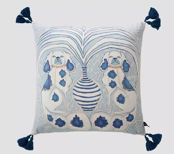 White Moneky Cushion Cover Soft Velvet Pillowcase Both Side Print Animal Cute Style Pillowcase Shell 60cm Home Sofa Deco