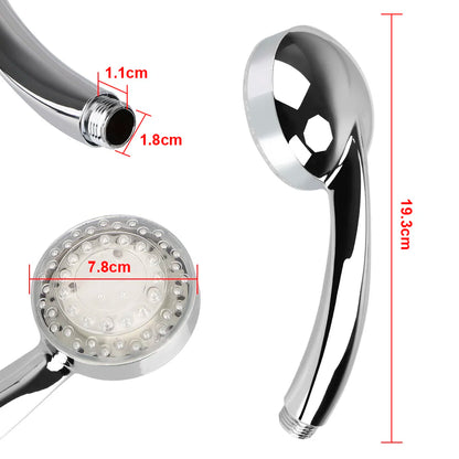 Square Fixed Showerhead Ultra-Quiet Rainfall Top Spray LED Shower Head 3 colors Temperature Sensor 7 Colors Gradual Changing