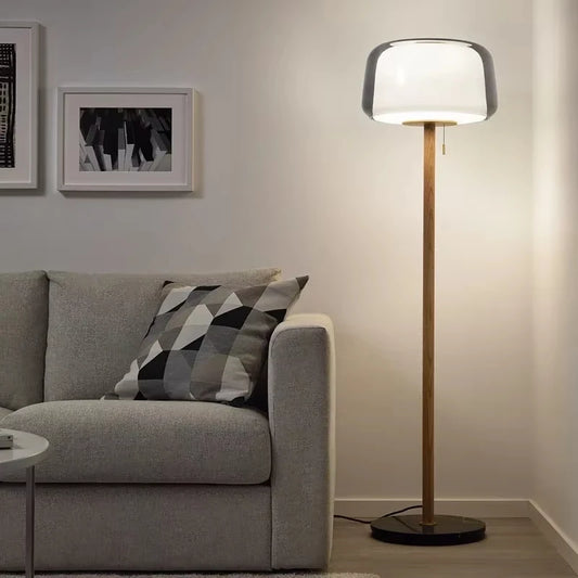 Modern Creative Glass Floor Lamp Simple Sofa Side Decorative Lighting Living Room Bedroom Bedside Lamp LED Reading Desk Light