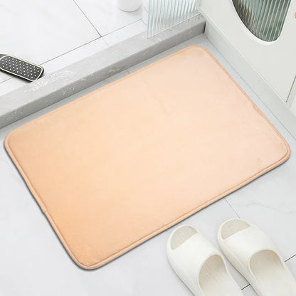 Elegant Memory Foam Bath Mat: Non-Slip, Stain-Resistant, Soft Comfort, Home Decor Rug - Perfect for Bathroom, Bedroom, Kitchen