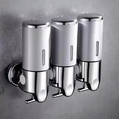 Soap Dispensers Shampoo Dispenser Hotel Bathroom Toilet Wall-mounted Shampoo Shower Gel Press Box Soap Pump Barrel Hand Liquid