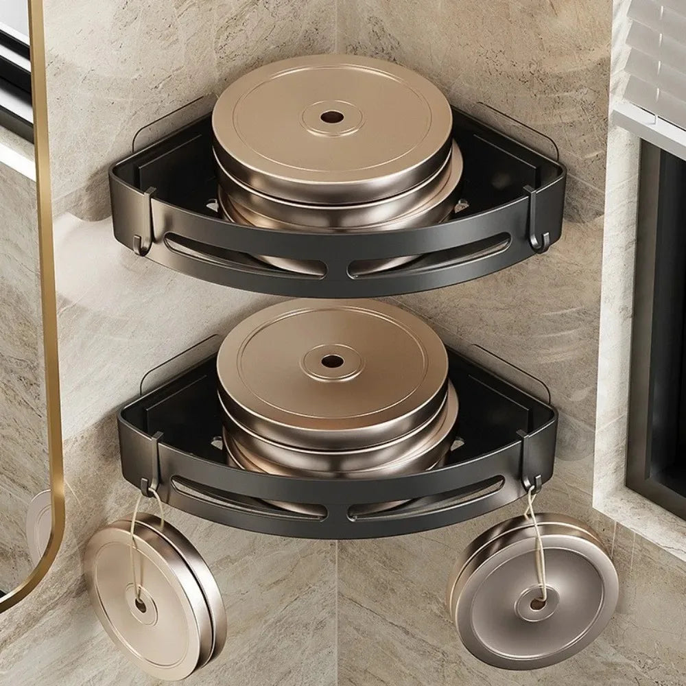 No Drill 1/3 PCS Bathroom Shelf, Storage Organizer Shower Caddy, Strong Adhesive Wall Corner Organizer for Shampoo Towel Storage