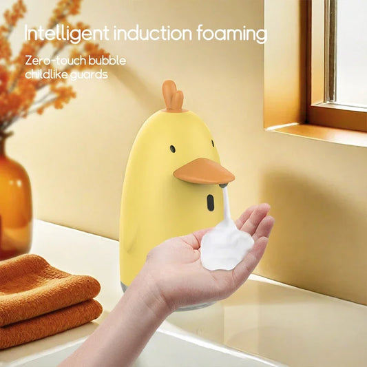 Cute Cartoon Style Automatic Soap Dispenser USB Charging Touchless Sensor Children Washing Hand Machine Soap Foam Dispenser