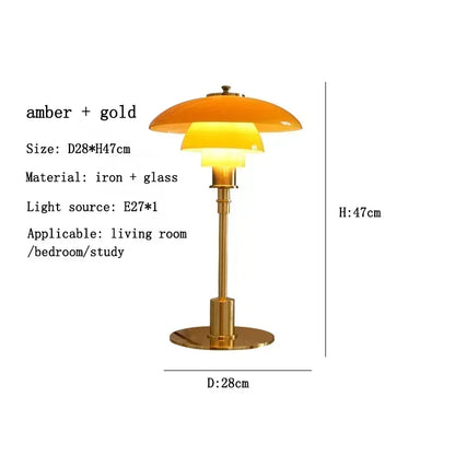 Danish Designer Glass Reading Table Lamp Nordic Modern Living Room Study Home Decor Silver Simple Art High-end Bedside Light LED