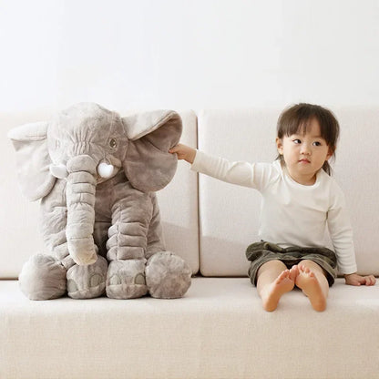 Large Elephant Plush Body Pillow Giant Cuddly Stuffed Cushion Sofa Elephant Decorative Plush Body Pillow Sleeping Back Cushion