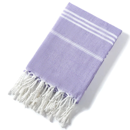 Cotton Striped  Turkish Sports Bath Towel with Tassels Travel Gym Camping Sauna Beach Pool Blanket Absorbent Easy Care