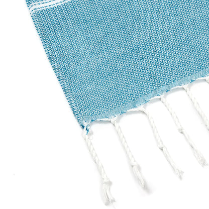 Cotton Striped  Turkish Sports Bath Towel with Tassels Travel Gym Camping Sauna Beach Pool Blanket Absorbent Easy Care