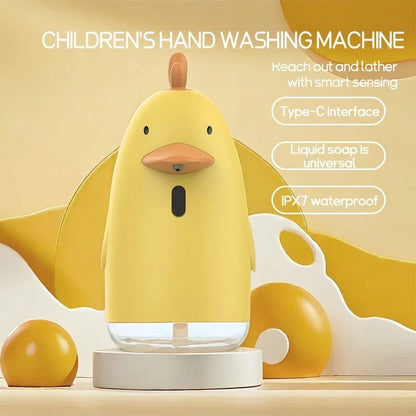 Cute Cartoon Style Automatic Soap Dispenser USB Charging Touchless Sensor Children Washing Hand Machine Soap Foam Dispenser