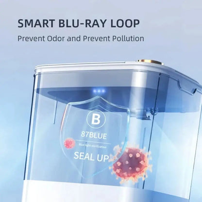 20L Smart Sensor Trash Can With Display Type-C Recharging Automatic Wastebin For Bathroom Kitchen Toilet Wastebasket Smart Home